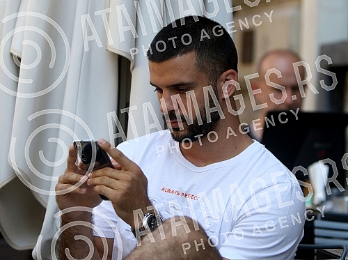 Promotion of new Gillette product hel in kafe Magazin.Promocija novog Zilet (Gillette) proizvoda u kafeteriji Magazin.