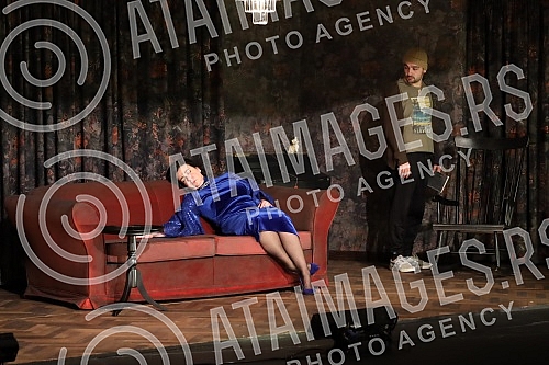 The premiere of the play The premiere of the play