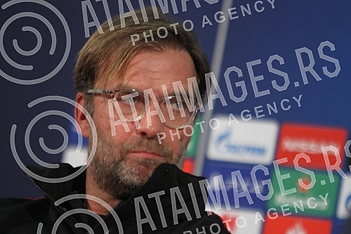 Press conference of Jurgen Klopp before the match of 4 rounds of Group C in the Champions League.Pres konferencija Jirgena Klopa pred utakmicu 4 kola grupe C u Ligi sampiona.