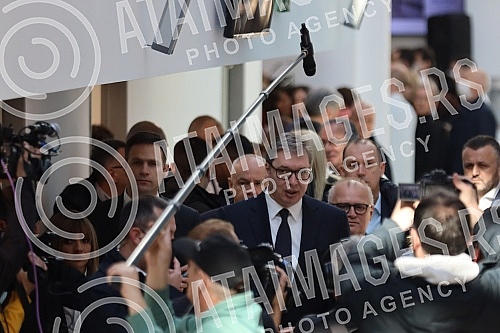 The President of the Republic of Serbia, Aleksandar Vucic, attended the opening ceremony of the newly built building of the Institute for Cardiovascular Diseases in Dedinje.Predsednik Republike Srbije Aleksandar Vucic prisustvovao je ceremoniji otv