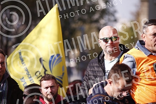 Press conference of the Union of Education Workers of Serbia.Konferencija za novinare Unija sindikata prosvetnih radnika Srbije.