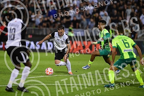 The match of the third round of qualification for the Europa League between FC Partizan and FC AEK Larnaca was played at the stadium of FC Partizan.Utakmica treceg kola kvalifikacija za Ligu Evrope izmedju FK Partizan i FK AEK Larnaka odigrana je n