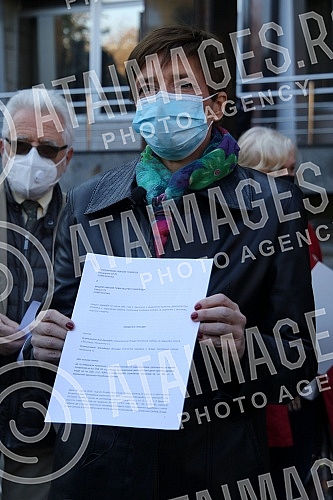 The Democratic Party and the Assembly of Free Serbia held a joint press conference in front of the Ministry of Health and Of the Republic Public Prosecutor's Office, and the topic of the conference was the filing of criminal charges against the Prime