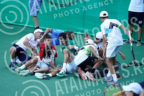Ceremonial opening of the tennis complex in the Ravne 2 Archaeological and Tourist Park in Visoko.Svecano otvaranje teniskog kompleksa u Arheolosko-turistickom parku Ravne 2 u Visokom.