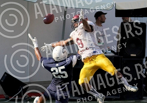 Final four Belgrade Europe Champions League odrzan na stadionu Vozdovcz (TC Stadion) u Beograd. Prva polufinalna utakmica izmedju SBB Vukovi (Belgrade/Serbia) i London Blitz (Great Britain).