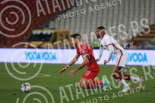 The football players of the national teams of Serbia and Qatar are playing a friendly match at the Rajko Mitic Stadium.
Fudbaleri reprezentacija Srbije i Katara na stadionu Rajko Mitic igraju prijateljski mec. The football players of the national teams of Serbia and Qatar are playing a friendly match at the Rajko Mitic Stadium.
Fudbaleri reprezentacija Srbije i Katara na stadionu Rajko Mitic igraju prijateljski mec.