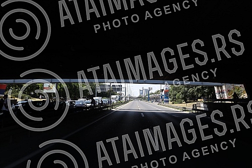 Workers of Kragujevac's Fiat blocked the highway near the Sava Center in Belgrade, as they announced because even after several rounds of negotiations they did not reach a solution with the Government of Serbia and the company on guarantees that ther