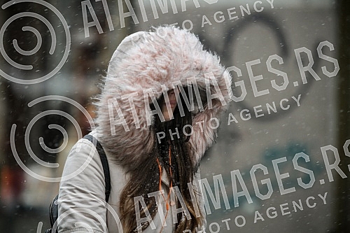 Snow in Belgrade.Sneg u Beogradu.