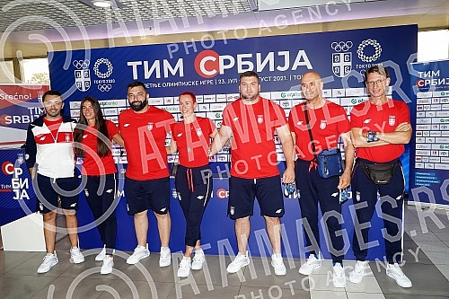 A press conference of the Serbian national athletics team was held at Nikola Tesla Airport before leaving for Tokyo for the Olympic Games.
Na aerodromu Nikola Tesla odrzana je konferencija za medije atletske reprezentacije Srbije pred polazak u Tok A press conference of the Serbian national athletics team was held at Nikola Tesla Airport before leaving for Tokyo for the Olympic Games.
Na aerodromu Nikola Tesla odrzana je konferencija za medije atletske reprezentacije Srbije pred polazak u Tok