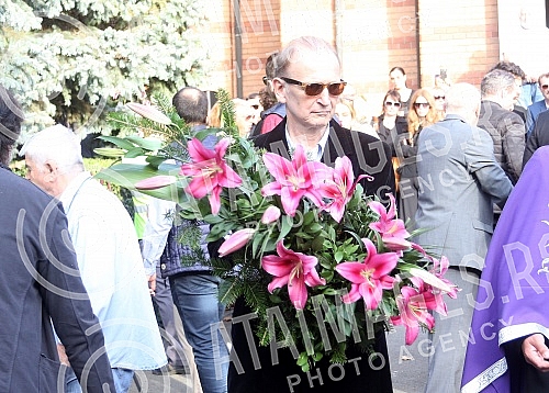Funeral of Milena Dravic held on New cemetery.Sahrana Milene Dravic na Novom groblju.