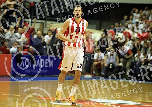 Utakmica sedmog (7.) kola Evrolige (7th Round Group A Turkish Airlines Euroleague) izmedju KK Crvena zvezda Telekom (Belgrade, Serbia) i Real Madrid (Madrid, Spain) odigran u Hali Pionir. 