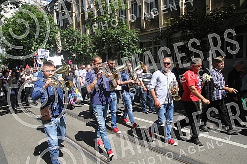 Protest citizens of Cajetina who are unhappy with the delay of issuing permits for the construction of a panoramic cableway on Zlatibor.Protest gradjana Cajetine koji su nezadovoljni zbog odlaganja izdavanja dozvole za izgradnju panoramske zicare na