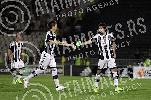 Utakmica 1-og kola grupne faze Lige Evrope (UEFA Europe League) izmedju FK Partizan, Srbija (Serbia) i AZ Alkmar, Holandija (Netherlands) odigrana na stadionu Partizana. 