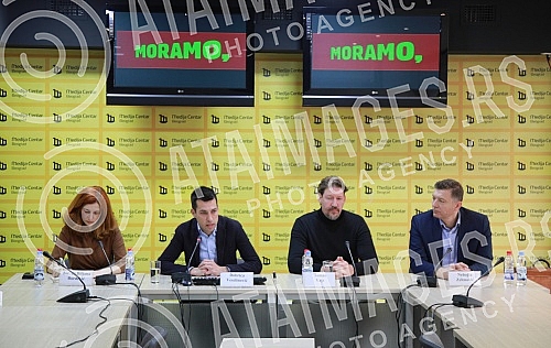 The press center hosted a press conference of the Green-Left coalition We must on the support of the European Green Party.
U Medija centru odrzana je konferencija za novinare zeleno-leve koalicije Moramo o podrsci Evropske zelene partije.
The press center hosted a press conference of the Green-Left coalition We must on the support of the European Green Party.
U Medija centru odrzana je konferencija za novinare zeleno-leve koalicije Moramo o podrsci Evropske zelene partije.