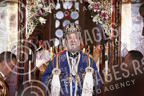 The Serbian Patriarch Porfirije was enthroned in the Peck Patriarchate Monastery, in Kosovo and Metohija, on the throne of the Archbishop of Pec and Serbian Patriarchs, and the act of ordination took place on the Feast of the Intercession of the Bles The Serbian Patriarch Porfirije was enthroned in the Peck Patriarchate Monastery, in Kosovo and Metohija, on the throne of the Archbishop of Pec and Serbian Patriarchs, and the act of ordination took place on the Feast of the Intercession of the Bles