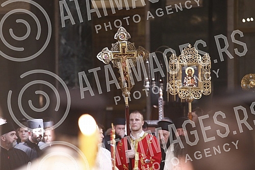 His Holiness Patriarch of Serbia Mr. Porfirije and His Beatitude Archbishop of Ohrid and Macedonia Mr. Stefan, together with all the hierarchs of the Serbian Orthodox Church and the Macedonian Orthodox Church - Ohrid Archbishopric, served the Holy Hi