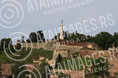 View of Belgrade from the river Sava.Pogled na Beograd sa reke Save.