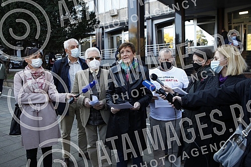 The Democratic Party and the Assembly of Free Serbia held a joint press conference in front of the Ministry of Health and Of the Republic Public Prosecutor's Office, and the topic of the conference was the filing of criminal charges against the Prime