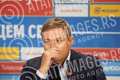 Press conference of the selector of the A team of the Serbian national football team Dragan Stojkovic on the occasion of the announcement of the list of players he is counting on in the upcoming two matches (Qatar, friendly, November 11 Rajko Mitic S