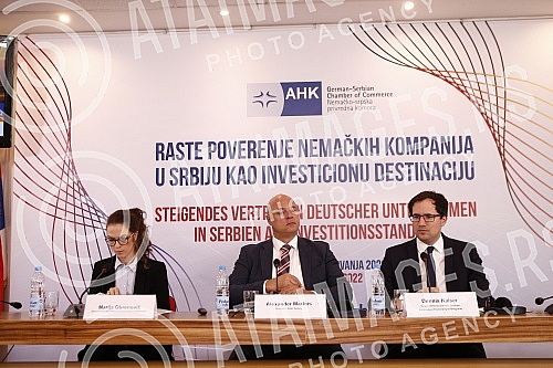 The German-Serbian Chamber of Commerce (AHK Serbia) organized a media conference where the results of the latest research on the business environment and investment potential in Serbia, conducted by AHK Serbia, were presented.Nemacko-srpska privred