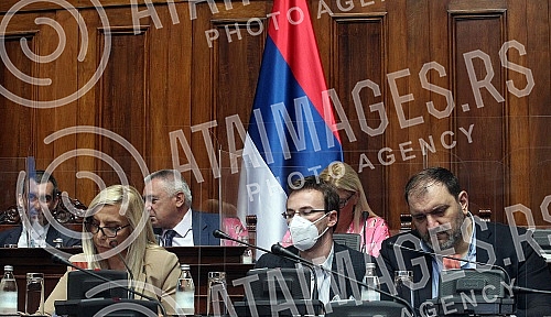 Ninth Extraordinary Session of the National Assembly of the Republic of Serbia in the Twelfth Convocation in the House of the National Assembly. Deveto vanredno zasedanje Narodne skupstine Republike Srbije u Dvanaestom sazivu u Domu Narodne skupsti