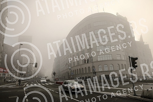 Foggy morning  in Belgrade.Maglovito jutro u Beogradu.