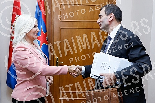Deputy Prime Minister of the Government of Serbia and Minister of Mining and Energy, Prof. Dr. Zorana Mihajlovic, met with a delegation of the European Bank for Reconstruction and Development (EBRD), led by EBRD Vice President Alain Pilloux, and talk