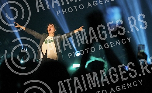 Concert of Scottish pop rock band from Glasgow - Texas held on Sports hall 