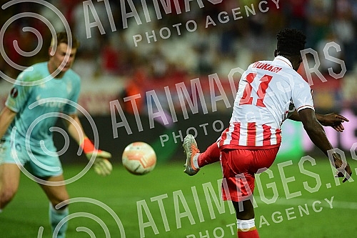 The match of the first round of the Europa League group stage between FC Crvena Zvezda and FC Monaco was played at the Rajko Mitic stadium.
Utakmica prvog kola grupne faze Lige Evrope izmedju FK Crvena zvezda i FK Monako odigrana je na stadion Rajko The match of the first round of the Europa League group stage between FC Crvena Zvezda and FC Monaco was played at the Rajko Mitic stadium.
Utakmica prvog kola grupne faze Lige Evrope izmedju FK Crvena zvezda i FK Monako odigrana je na stadion Rajko