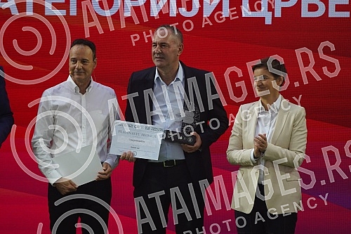 The President of the Government of the Republic of Serbia, Ana Brnabic, attended the awarding of the Wine Trophy of the Open Balkans as part of the First International Wine Fair Wine Vision of the Open Balkans in Hall 1 of the Belgrade Fair.Predsed