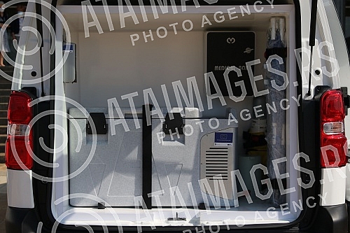 The President of the Republic of Serbia, Aleksandar Vucic, attended the handover of 26 specialized vehicles for the transport of vaccines and medical personnel procured with IPA 2020 funds through the EU Local Development Project (EU PRO PLUS), imple