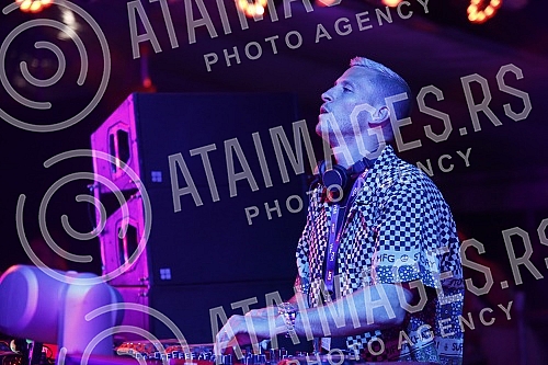 Eli Brown b2b Ilija Djokovic at Exit festival at mts Dance ArenaEli Brown b2b Ilija Djokovic na Exit festivalu na mts Dance Areni.