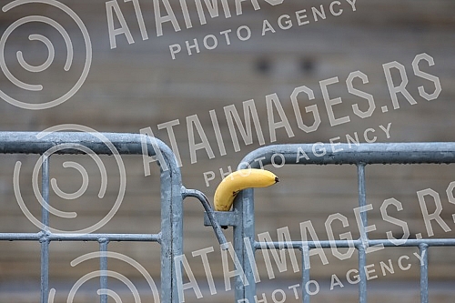 Street artist and architect Andrej Josifovski, better known as the Pianist, set up a new, unusual installation in front of the National Assembly of Serbia as part of the 