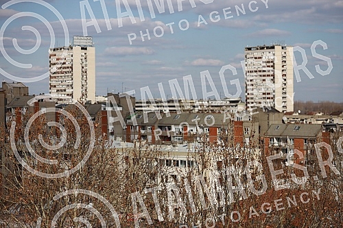 One of the residential parts of Zemun located not far from the bank of the Danube.Jedan od stambenih delova Zemuna smesten nedaleko od obale Dunava.