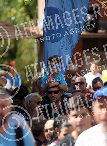 Protest in the village of Topli Do near Pirot against the construction of mini hydropower plants.Protest u selu Topli Do kod Pirota protiv izgradnje mini hidroelektrana.