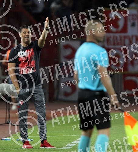 UEFA Champions League qualification match between FK Crvena Zvezda and FC Spartak Trnava held at Rajko Mitic stadium. Utakmica kvalifikacija Lige Sampiona izmedju FK Crvena Zvezda i FK Spartak Trnava odigrana na stadionu Rajko Mitic. 