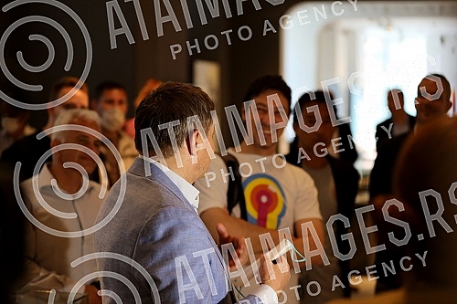 The selector of the Serbian national football team and the winner of the bronze Olympic medal at the Los Angeles Games in 1984, Dragan Stojkovic, visited the exhibition 