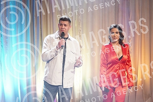 Recording of the TV show Ami G Show on Pink TV in Simanovci.Snimanje tv emisije Ami G Show na televiziji Pink u Simanovcima.