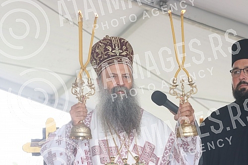 His Holiness Serbian Patriarch Mr. Porfirije led the liturgy in Jasenovac, in the monastery of St. John the Baptist, and this event is traditionally organized by the Eparchy of the Slavonic SPC under the name 