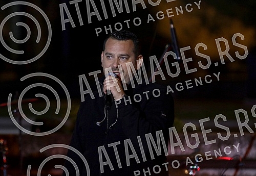 Singer Pedja Medenica held a Singer Pedja Medenica held a