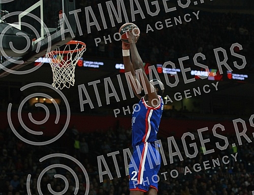 Match of Round 22 of Euroleague between BC Crvena zvezda vs BC Anadolu Efes Istanbul.Utakmica 22. kola Evrolige izmedju KK Crvena zvezda i KK Anadolu Efes.