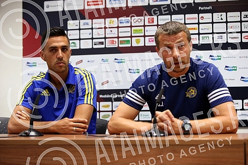 Konferencija FC Maccabi Tel Aviv pred utakmicu kvalifikacija za Ligu Sampiona protiv FC Victoria Plzen (Czech Republic).
