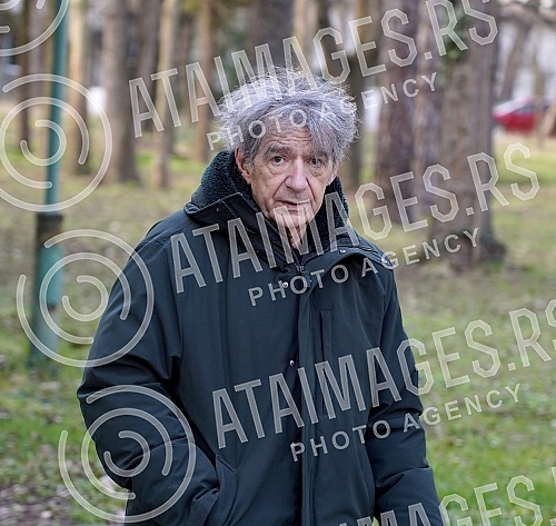Recording of a TV show about Predrag Miki Manojlovic on Kosutnjak.Snimanje TV emisije o Predragu Mikiju Manojlovicu na Kosutnjaku