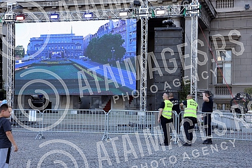 The City Assembly is preparing to welcome the women's basketball team that won a gold medal at the European Championships. U Skupstini grada su u toku pripreme za docek zenske kosarkaske reprezentacije koja je osvojila zlatnu medalju na Evropksom p