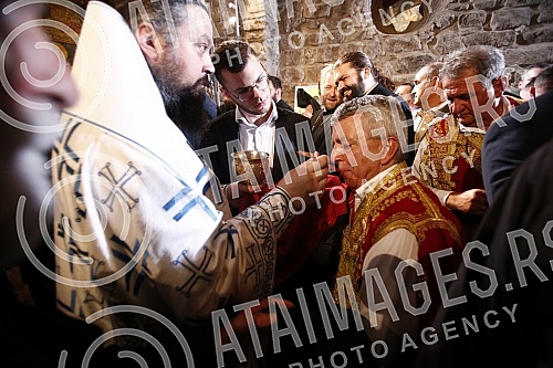 The Serbian Patriarch Porfirije was enthroned in the Peck Patriarchate Monastery, in Kosovo and Metohija, on the throne of the Archbishop of Pec and Serbian Patriarchs, and the act of ordination took place on the Feast of the Intercession of the Bles