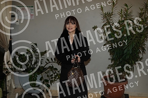 Singer Katarina Grujic and football player Marko Gobeljic became the parents of daughter Katja yesterday, and on that happy occasion, a celebration was held tonight at the Topciderac restaurant.