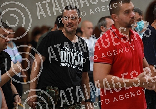 A memorial service was held in the Church of St. Mark, organized by the families of the missing and killed 