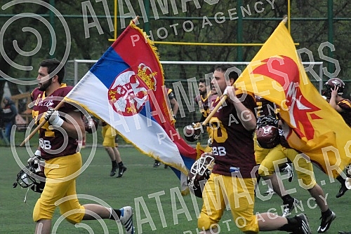 IFAF Liga sampiona americkog fudbala odigrana na Adi ciganliji izmedju SBB Vukova i Silverhawks iz Slovenije (Ljubljana/Slovenia).
