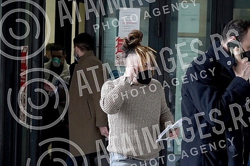 Stefan Djuric Rasta is leaving the court after reaching an agreement in the First Basic Court in Belgrade on admitting guilt for illegal possession of drugs, which he concluded with the Belgrade Higher Public Prosecutor's Office, and was sentenced to