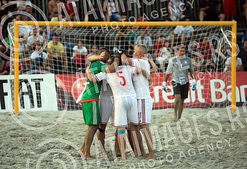 Euro Beach Soccer Cup 2016, quarter final game between Serbia and Hungary.
Utakmica cetvrtfinala Evropskog kupa u fudbalu na pesku izmedju Srbije i Madjarske. Euro Beach Soccer Cup 2016, quarter final game between Serbia and Hungary.
Utakmica cetvrtfinala Evropskog kupa u fudbalu na pesku izmedju Srbije i Madjarske.